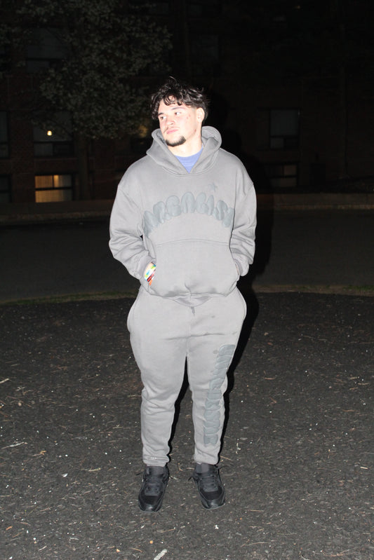"GRAY TRACKSUIT"